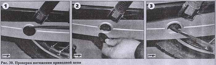 Как Проверить Растяжку Цепи Грм на Мотоцикле – Продольное перемещение