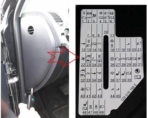 Skoda Octavia не Горит Свет в Салоне • Блок предохранителей