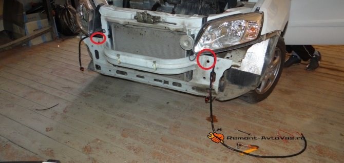 Не Горят Противотуманки на Лада Гранта – Монтаж фар в бампер
