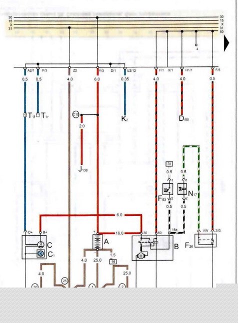 Не Горят Задние Габариты Фольксваген Пассат – Предохранители sa1-sa7