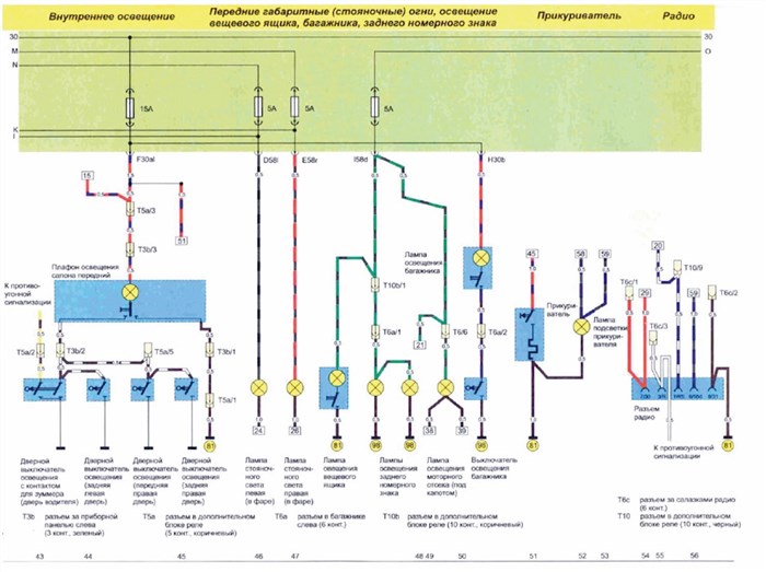 Не Горит Габарит Задний на Ауди 100 © Неисправности и их устранение